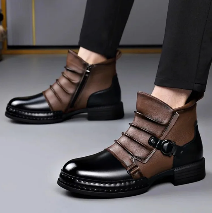 Men's Genuine Leather Ankle Boots