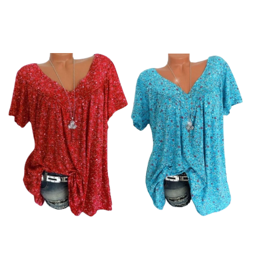 Summer fashion print short sleeve