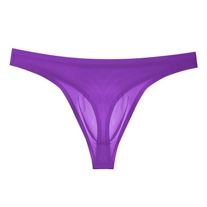 Men's Ultra-Thin Ice Silk Sexy Transparent Thong【Buy 3 Get 2 Free】