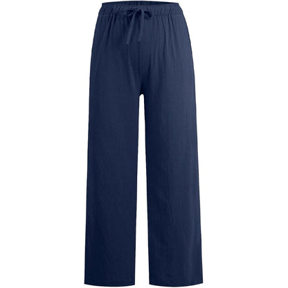 🔥Hot Sale🔥Women's Cotton Linen Casual Wide-Leg Pants