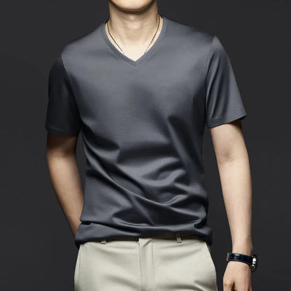 Men's Modal Short Sleeves V-Neck T-Shirt