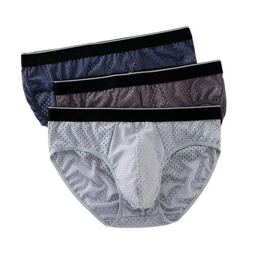 Comfortable Fit Mesh Plus Size Men's Briefs【Buy 3 Get 1 Free】