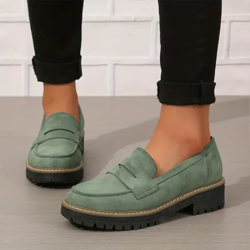 ⏳Factory offer last day - 53% discount 🎁Comfortable women's loafers with chunky heels and slip-on design