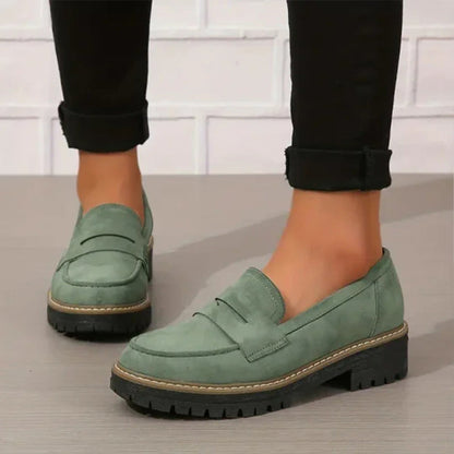 ⏳Factory offer last day - 53% discount 🎁Comfortable women's loafers with chunky heels and slip-on design