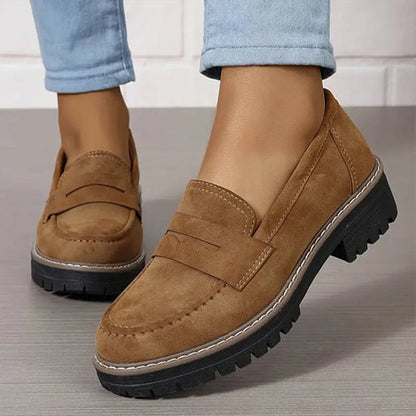 ⏳Factory offer last day - 53% discount 🎁Comfortable women's loafers with chunky heels and slip-on design