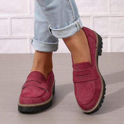 ⏳Factory offer last day - 53% discount 🎁Comfortable women's loafers with chunky heels and slip-on design
