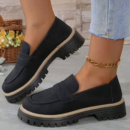 ⏳Factory offer last day - 53% discount 🎁Comfortable women's loafers with chunky heels and slip-on design