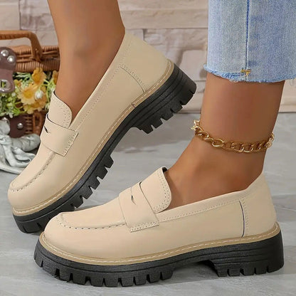 ⏳Factory offer last day - 53% discount 🎁Comfortable women's loafers with chunky heels and slip-on design