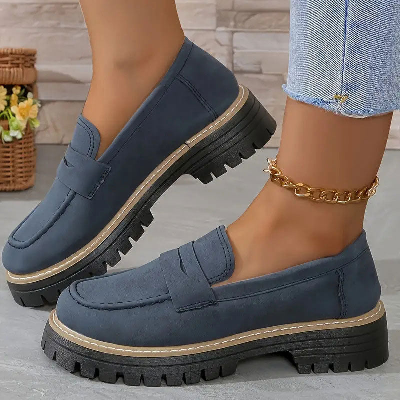 ⏳Factory offer last day - 53% discount 🎁Comfortable women's loafers with chunky heels and slip-on design
