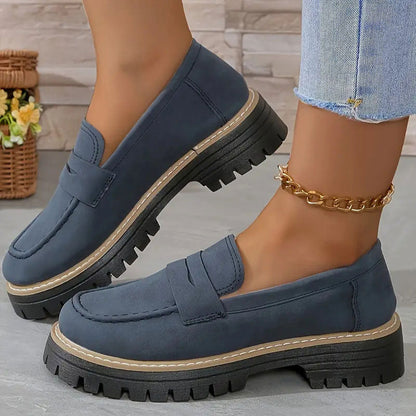 ⏳Factory offer last day - 53% discount 🎁Comfortable women's loafers with chunky heels and slip-on design