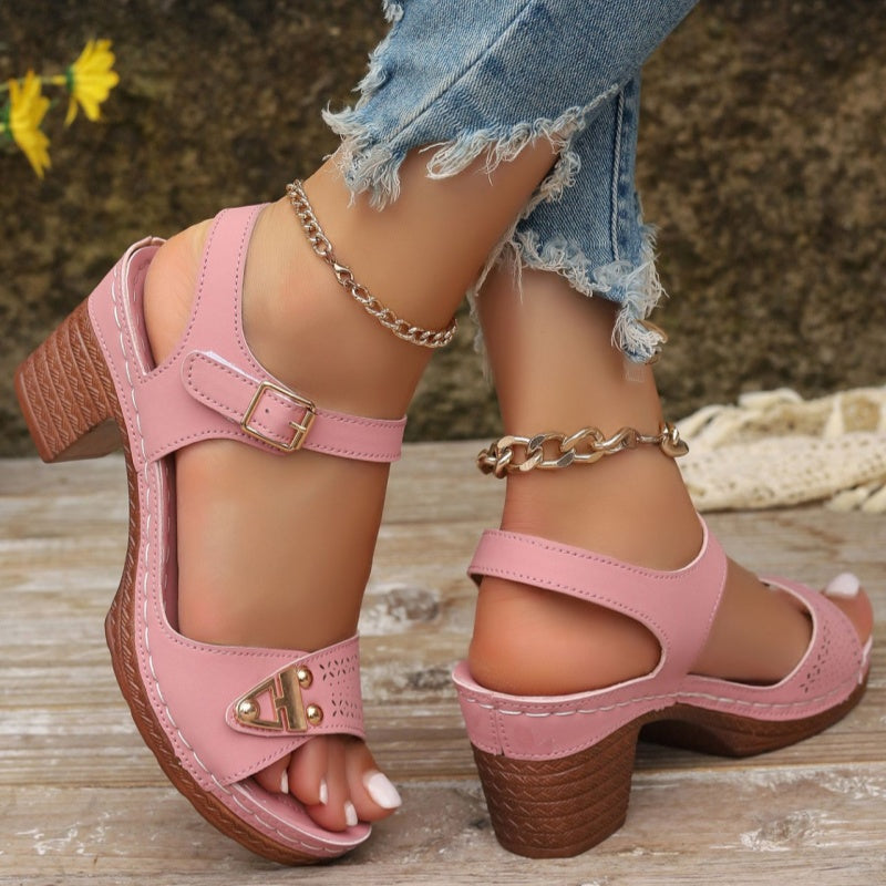 👡Women's Chunky Heel Sandals