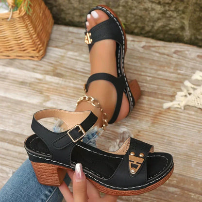 👡Women's Chunky Heel Sandals