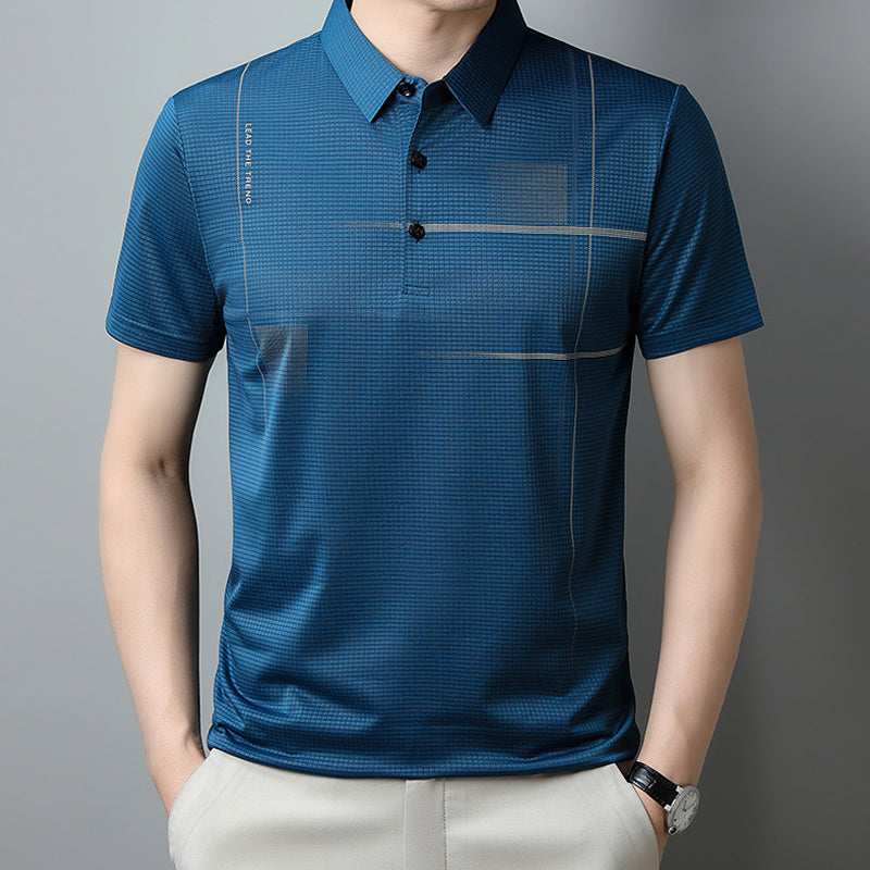 Men's Loose Cool Breathable Lapel T-Shirt