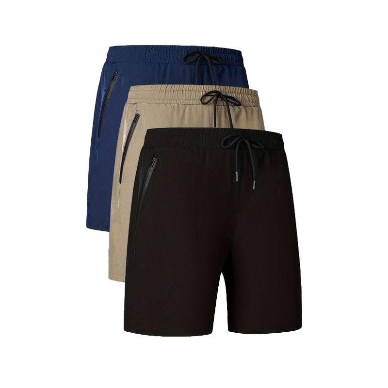Men's Letter Print Drawstring Waist Shorts