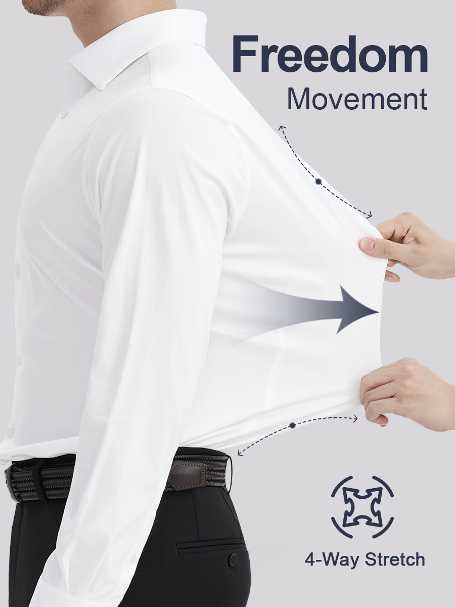 👑Men's TriProof Stretch Iron-free Shirts💥【Buy three and get an additional 15% discount.】🚀