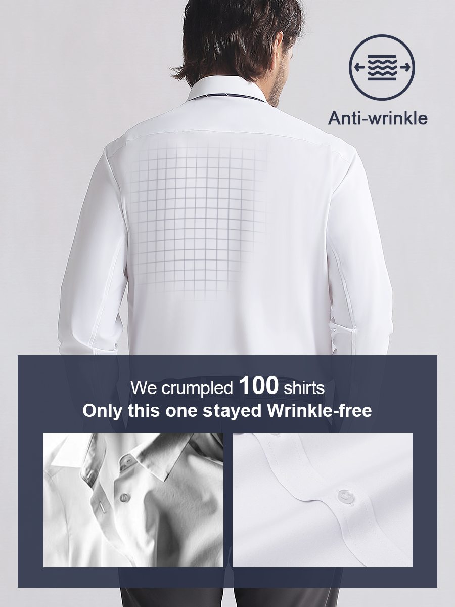 👑Men's TriProof Stretch Iron-free Shirts💥【Buy three and get an additional 15% discount.】🚀