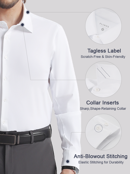 👑Men's TriProof Stretch Iron-free Shirts💥【Buy three and get an additional 15% discount.】🚀