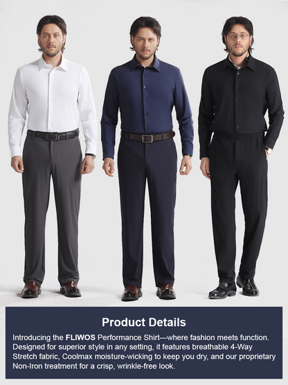 👑Men's TriProof Stretch Iron-free Shirts💥【Buy three and get an additional 15% discount.】🚀