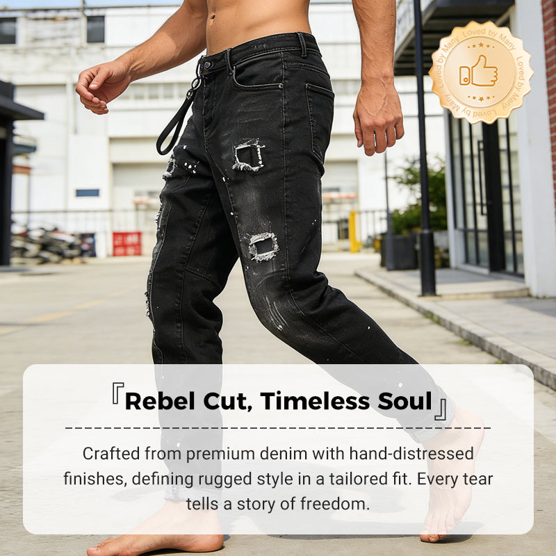 🔈🔈HOT SELLING NEW PRODUCTS - 60%OFF👖Men's Slim Fit Ripped Distressed Jeans