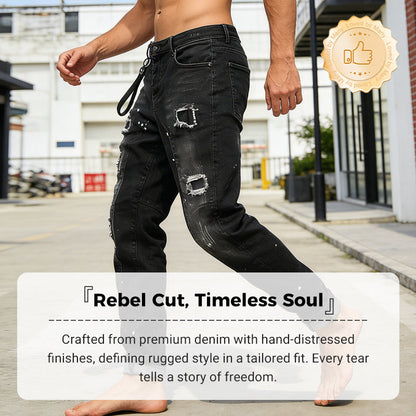 🔈🔈HOT SELLING NEW PRODUCTS - 60%OFF👖Men's Slim Fit Ripped Distressed Jeans