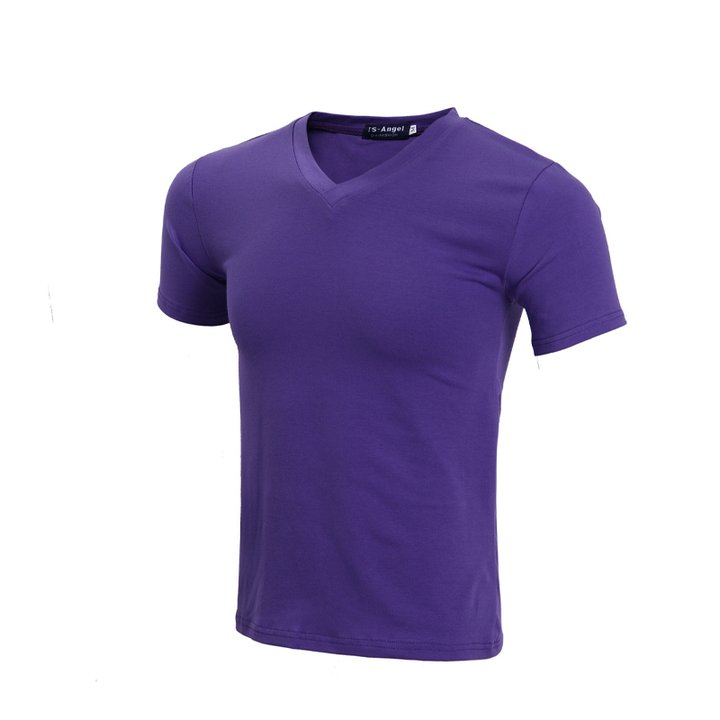 Classic V-Neck Cotton Short Sleeve T-Shirt