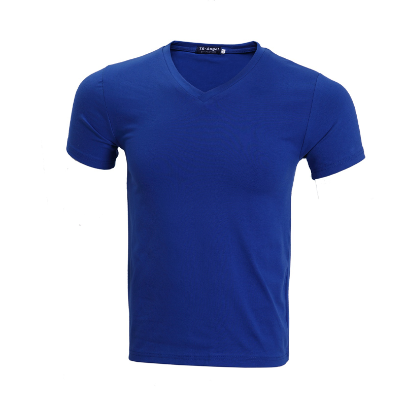 Classic V-Neck Cotton Short Sleeve T-Shirt