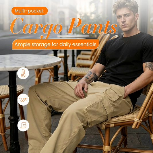 🔥Hot Sale Deals-Men's Multi-Pocket Straight-Leg Cargo Pants