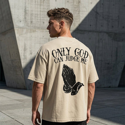 👕50% OFF!🙏Men's Praying Hands Graphic Tee – Cotton, Casual, Symbolic, Versatile ✨
