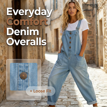 🔥New Arrivals & Special Offers-Women's Casual Baggy Denim Overalls with Pockets