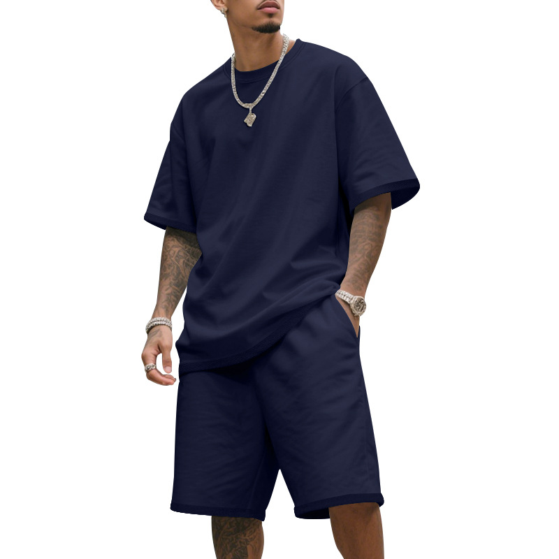 💥Limited-time 50% off-Men's Casual Two-Piece T-Shirt and Shorts Set