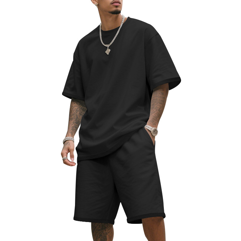 💥Limited-time 50% off-Men's Casual Two-Piece T-Shirt and Shorts Set
