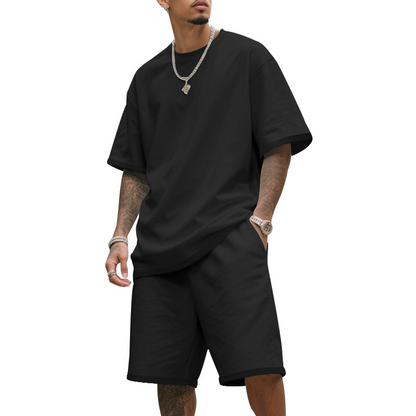 💥Limited-time 50% off-Men's Casual Two-Piece T-Shirt and Shorts Set