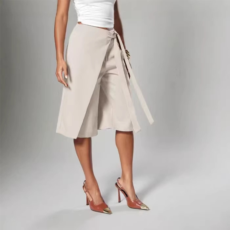 😍2026 Hot Sale 50% OFF💖Women's Chic Tie-Front Wide-Leg Culottes