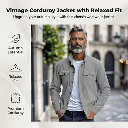 Men's Vintage-Inspired Corduroy Jacket