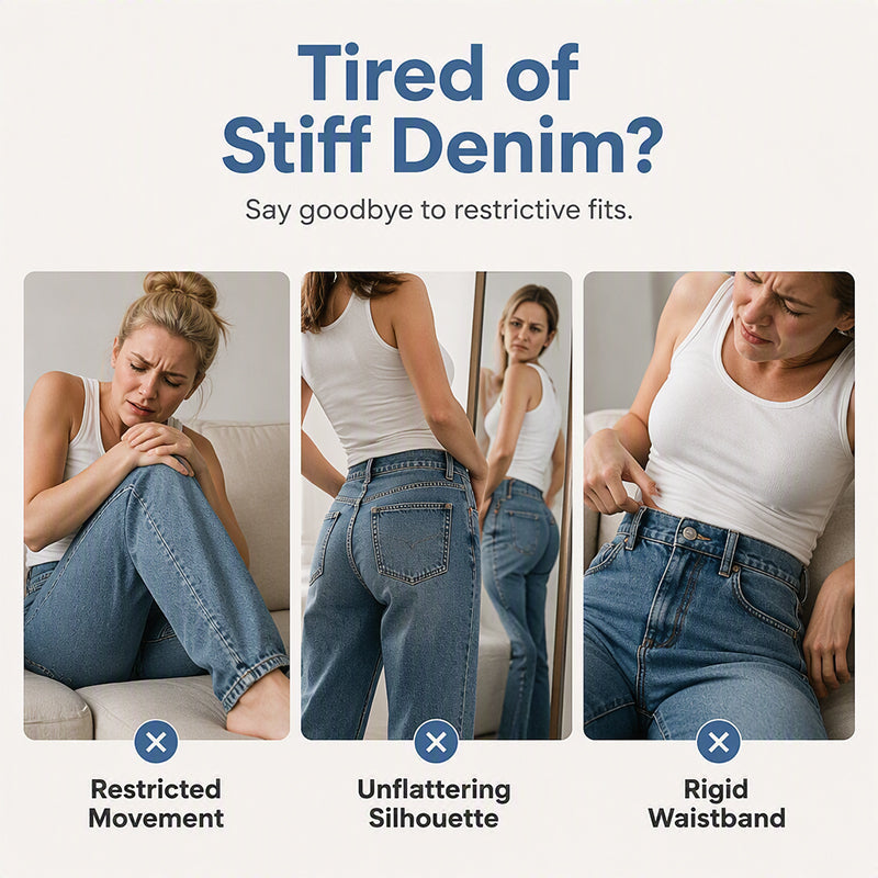 👖 Shape It Your Way | Women's High-Waisted Adjustable-Hem Barrel Jeans