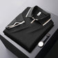 Men's Business Casual Silk Short-sleeved Shirt