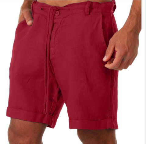 Mens Cotton Linen Pants Trousers Casual Tight Pants