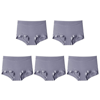 Women's Large Size High Waist Cotton Graphene Crotch Antibacterial Panties