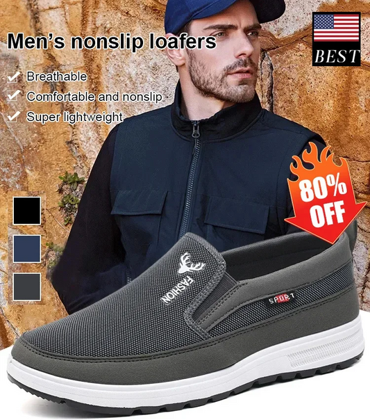Men's Non-slip Cloth Loafers