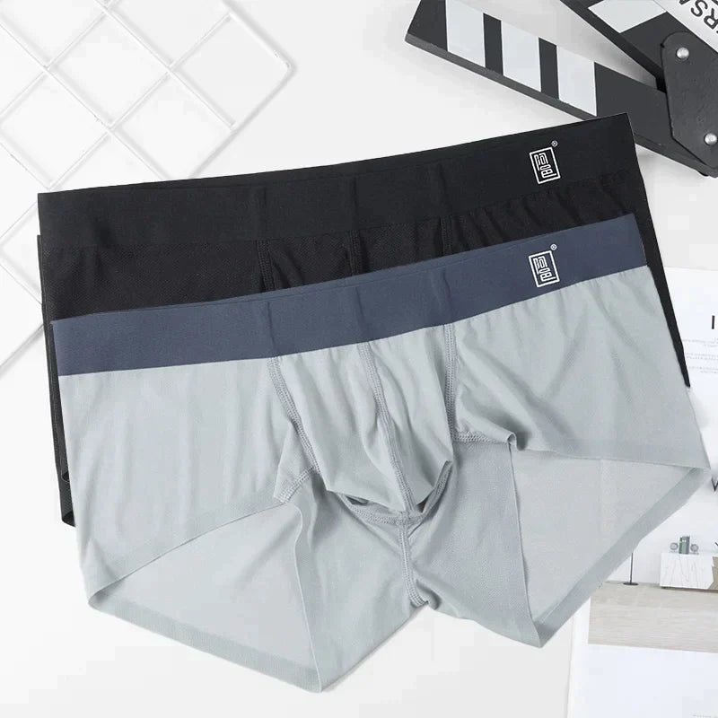 Men's Ultra-Thin Seamless Ice Silk Boxer Shorts【Buy 3 get 2 free】 – oldete