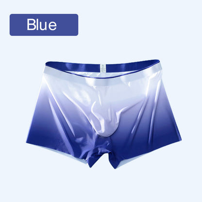 3D Quick-dry Breathable Ice Silk Gradient Color Briefs for Men