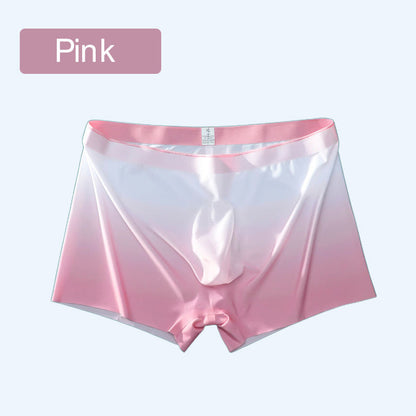 3D Quick-dry Breathable Ice Silk Gradient Color Briefs for Men